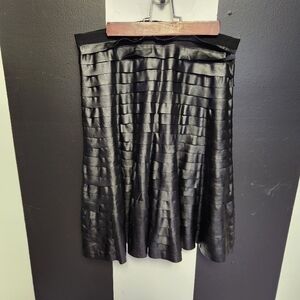 Gothic industrial layered vinyl skirt